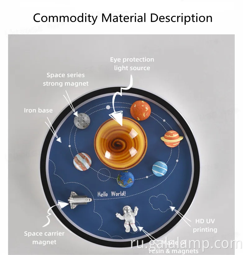 Творческая потолочная лампа астронавта для детей
